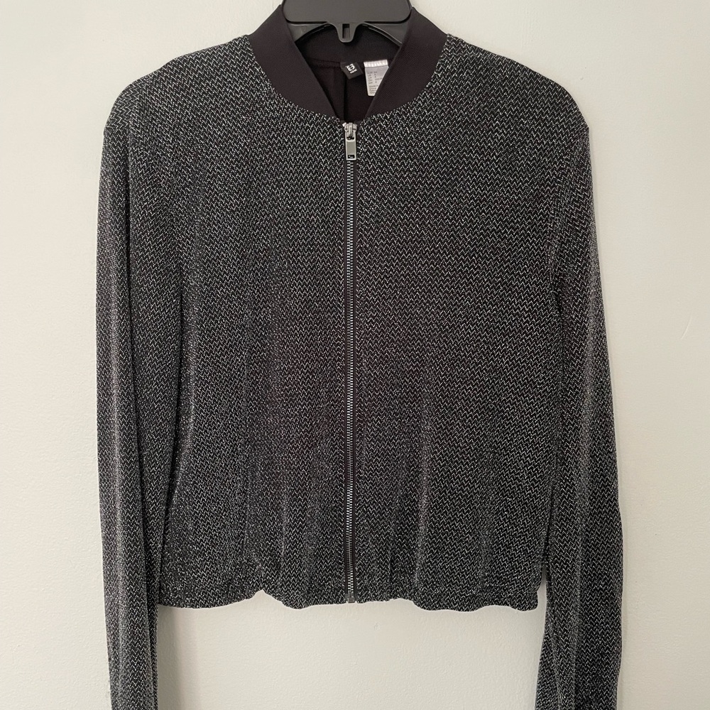 Black metallic sweater